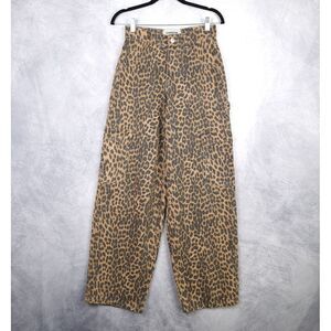 Leopard Print Wide Leg Pants